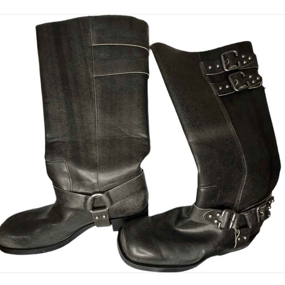 Women’s Black Leather Riding Boots